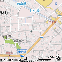 静岡県浜松市中央区東若林町195周辺の地図