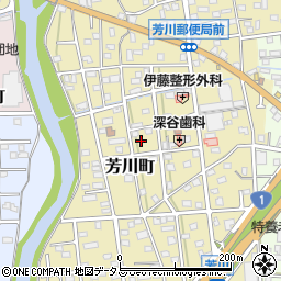 静岡県浜松市中央区芳川町704周辺の地図