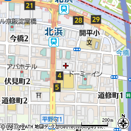 三井住友銀行天満橋支店周辺の地図