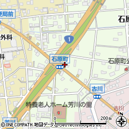 静岡県浜松市中央区石原町579周辺の地図