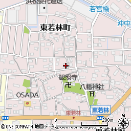 静岡県浜松市中央区東若林町645周辺の地図