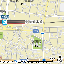 静岡県浜松市中央区高塚町394周辺の地図