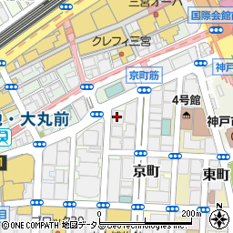 神戸信用金庫　本店周辺の地図
