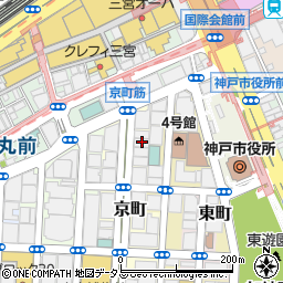 兵庫県神戸市中央区京町75周辺の地図