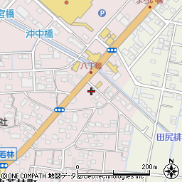 静岡県浜松市中央区東若林町119周辺の地図