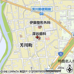 静岡県浜松市中央区芳川町421周辺の地図
