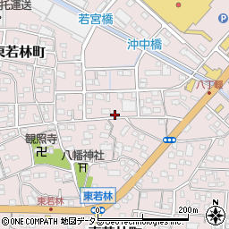 静岡県浜松市中央区東若林町208周辺の地図