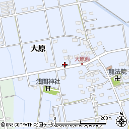 静岡県磐田市大原2390周辺の地図