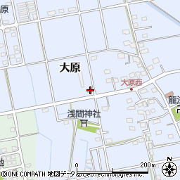 静岡県磐田市大原2457周辺の地図
