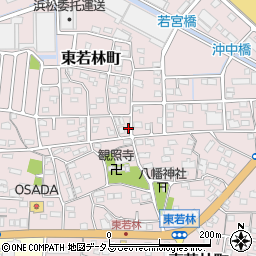 静岡県浜松市中央区東若林町631周辺の地図