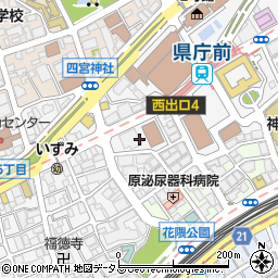 兵庫県看護協会　教育研修部周辺の地図