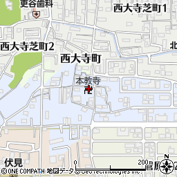 本教寺周辺の地図