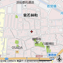 静岡県浜松市中央区東若林町641周辺の地図