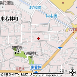 静岡県浜松市中央区東若林町209周辺の地図