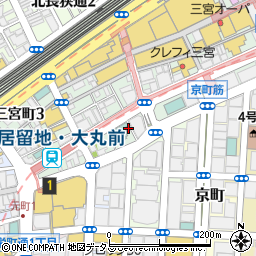 神戸牛焼肉 八坐和 本店周辺の地図