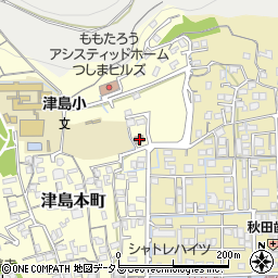 岡山市津島コミュニティハウス周辺の地図