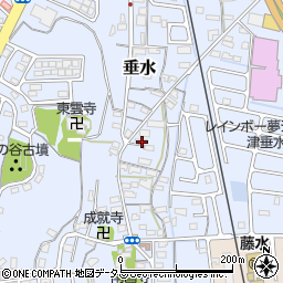 三重県津市垂水871-1周辺の地図