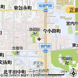 奈良県奈良市今小路町10周辺の地図