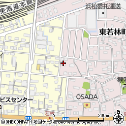 静岡県浜松市中央区東若林町886周辺の地図