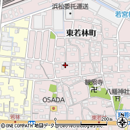 静岡県浜松市中央区東若林町654周辺の地図