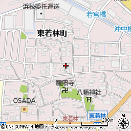 静岡県浜松市中央区東若林町634周辺の地図