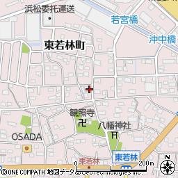 静岡県浜松市中央区東若林町636周辺の地図