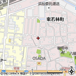 静岡県浜松市中央区東若林町157周辺の地図