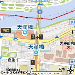 ココカラファイン天満橋店周辺の地図