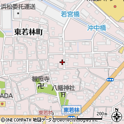 静岡県浜松市中央区東若林町625周辺の地図