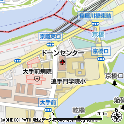 大阪府女性相談センター周辺の地図