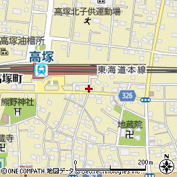 静岡県浜松市中央区高塚町1020周辺の地図