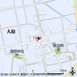 静岡県磐田市大原2359周辺の地図