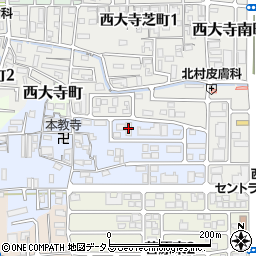 ボヌール西大寺周辺の地図