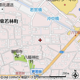 静岡県浜松市中央区東若林町210周辺の地図
