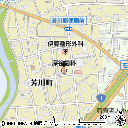 静岡県浜松市中央区芳川町423周辺の地図