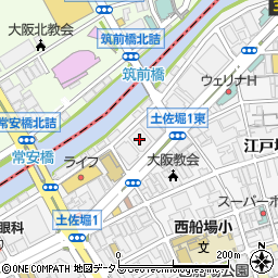 セルビア名誉総領事館（大阪）周辺の地図