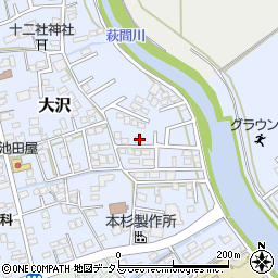 静岡県牧之原市大沢145-9周辺の地図