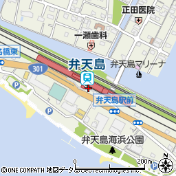 弁天島駅前観光案内所周辺の地図