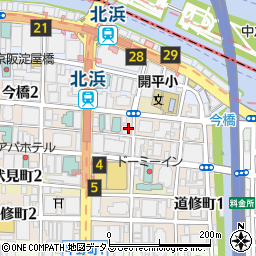 大阪府大阪市中央区今橋1丁目周辺の地図