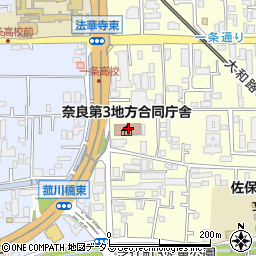 奈良労働局　監督課周辺の地図
