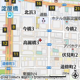 関西電力北浜変電所周辺の地図
