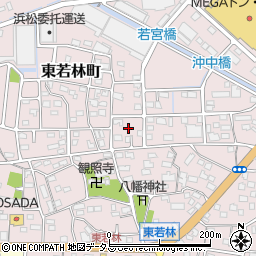 静岡県浜松市中央区東若林町627周辺の地図