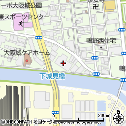 ニシオホールディングスＲＡ大阪センター周辺の地図