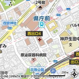 兵庫県警察本部周辺の地図