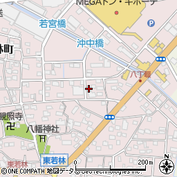 静岡県浜松市中央区東若林町190周辺の地図