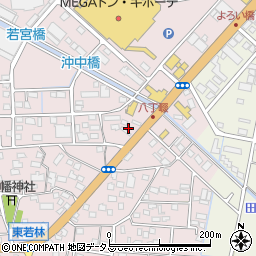 静岡県浜松市中央区東若林町152周辺の地図