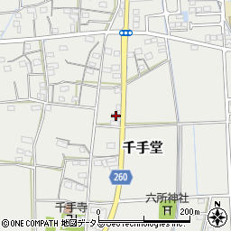 静岡県磐田市千手堂847周辺の地図