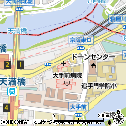 大阪歯科大学附属病院周辺の地図