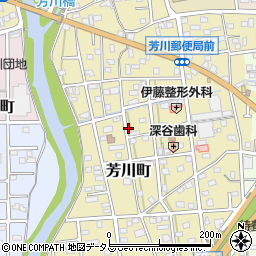 静岡県浜松市中央区芳川町周辺の地図