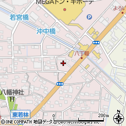 静岡県浜松市中央区東若林町148周辺の地図